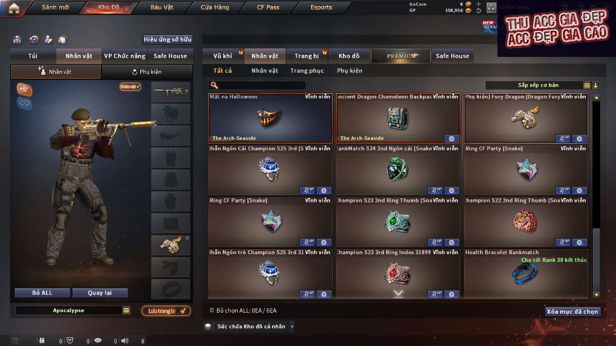 shop acc cf uy tin gia re